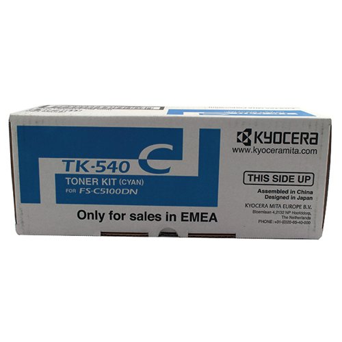 Kyocera TK-540C Cyan Toner Cartridge 1T02HLCEU0 - Kyocera - KETK01060 - McArdle Computer and Office Supplies