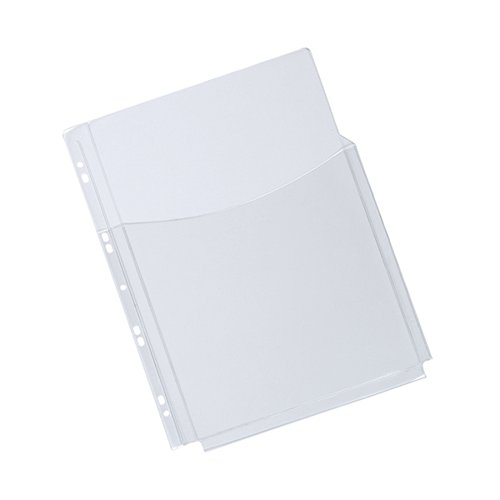 Q-Connect Expanding Punched Pocket 3/4 Length Front A4 (Pack of 5) KF00139 - KF00139