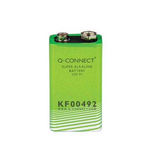 Q-Connect 9V High Performance Alkaline Battery KF00492 - VOW - KF00492 - McArdle Computer and Office Supplies