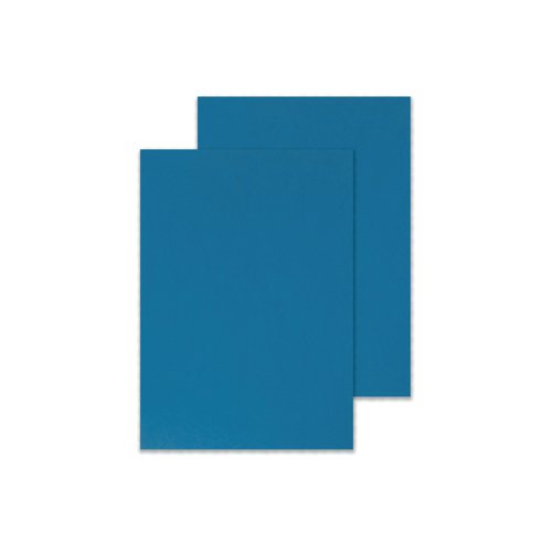 Q-Connect A4 Blue Leathergrain Comb Binder Cover (Pack of 100) KF00500 VOW