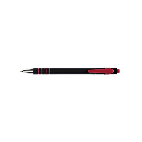 Q-Connect Lamda Ballpoint Pen Medium Red Pack 12 KF00671