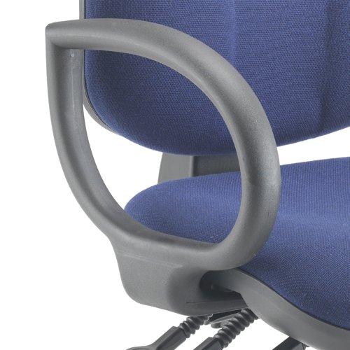 Jemini Fixed Loop Arms for use with Jemini Chairs 370x295x120mm Black (Pack of 2) KF50190 - VOW - KF00729 - McArdle Computer and Office Supplies