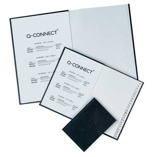 KF01060 Q-Connect Feint Ruled Manuscript Book A4 96 Sheet A4 Blue K00060