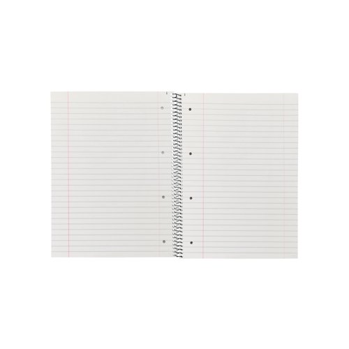 Q-Connect Ruled Margin Spiral Soft Cover Notebook 160 Pages A4 (Pack of 5) KF01072 - KF01072