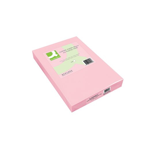 Q-Connect Pink A4 Copier Paper 80gsm Ream (Pack of 500) KF01095