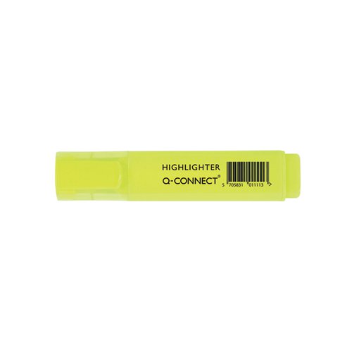 Q-Connect Yellow Highlighter Pen (Pack of 10) KF01111 KF01111