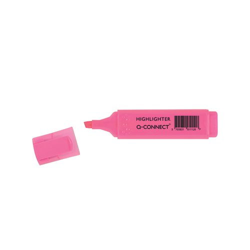 Q-Connect Pink Highlighter Pen Pack 10 KF01112