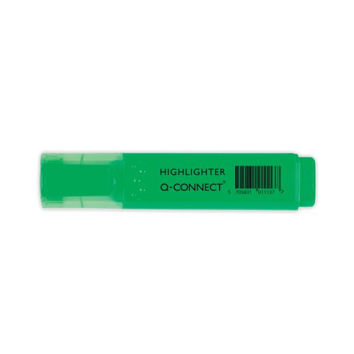 Q-Connect Green Highlighter Pen (Pack of 10) KF01113 Highlighters KF01113