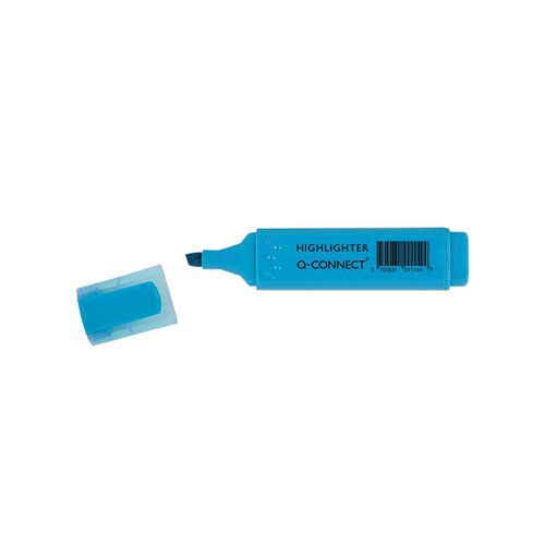 Q-Connect Blue Highlighter Pen Pack 10 KF01114