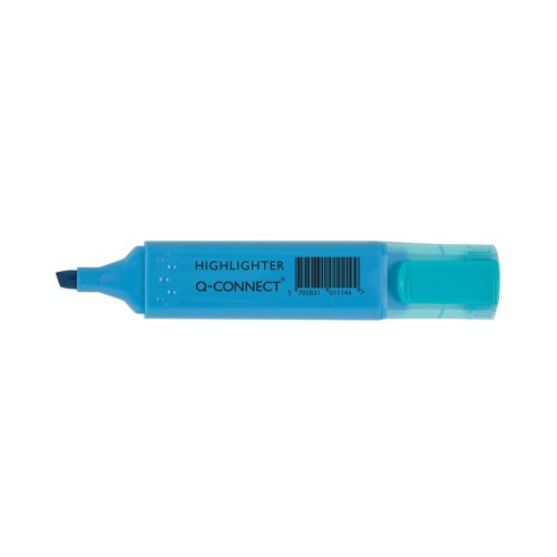 Q-Connect Blue Highlighter Pen (Pack of 10) KF01114 Highlighters KF01114