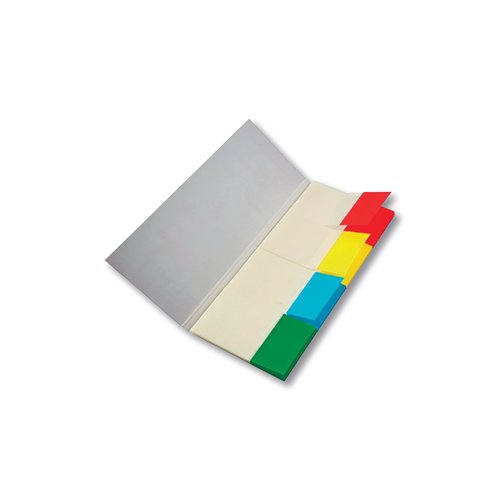 These Q-Connect Quick Tabs are perfect for marking pages in books. With glue that is designed for easy application and removal, you can reposition and re-use these tabs as required. Each tab measures 25 x 45mm and has a coloured tip, allowing you to implement a colour coded system that makes organisation easier. These transparent tabs are designed to show the text on the page beneath, preventing unnecessary obstruction and come with tips in 4 colours: red, yellow, blue and green for quick and easy reference. This pack contains 40 tabs of each colour (160 tabs in total).