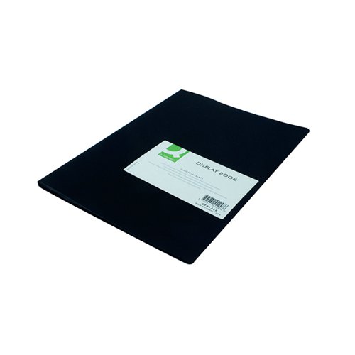 Q-Connect Polypropylene Display Book 10 Pocket Black KF01248