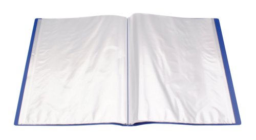 KF01259 | This quality Q-Connect polypropylene display book is perfect for filing, displays and presentations. The 40 clear, copy safe pockets protect and display up to 80 A4 sheets for a professional finish. This pack contains 1 blue A4 display book.