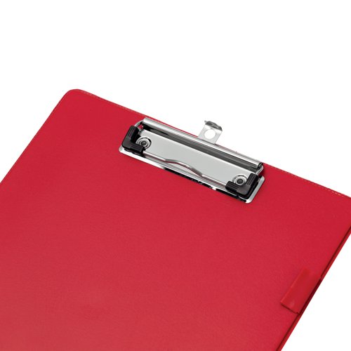 Q-Connect PVC Single Clipboard Foolscap Red KF01298 | KF01298 | VOW
