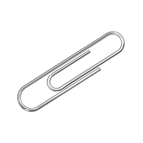 Q-Connect Paperclips Plain 32mm 100 Per Box (Pack of 10) KF01314Q Paper Clips & Binders KF01314Q