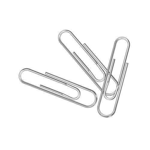Q-Connect Paperclips Lipped 32mm (Pack of 1000) KF01317 Paper Clips & Binders KF01317