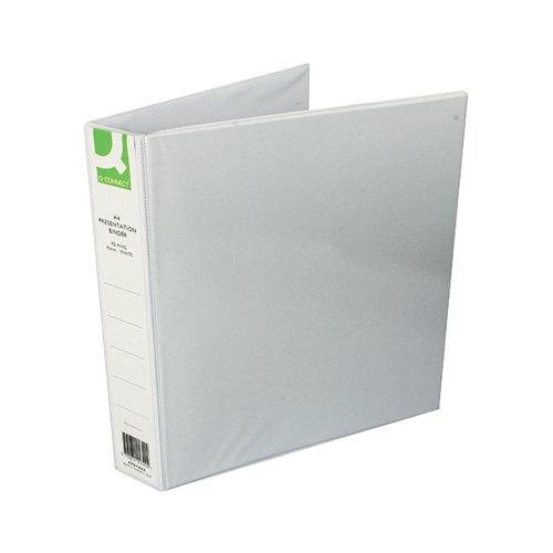Q-Connect Presentation 40mm 4D Ring Binder A4 White (Pack of 6) KF01329Q