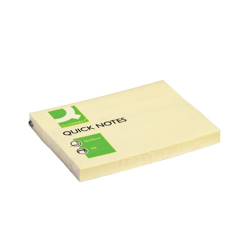 Q-Connect Quick Notes 76x102mm Yellow (Pack of 12) KF01410 - KF01410
