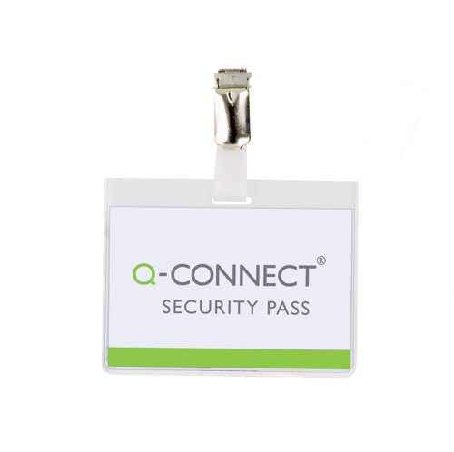 Q-Connect Security Badge 60x90mm (Pack of 25) KF01562