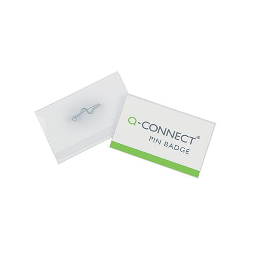 Q-Connect Pin Badge 40x75mm (Pack of 100) KF01566
