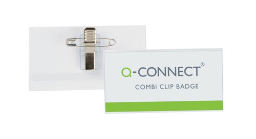Q-Connect Combination Badge 40x75mm (Pack of 50) KF01568