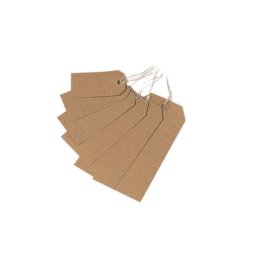 Buff 1000 Strung Reinforced Brown Buff Tags 108 x 54mm Luggage Parcel Labels INC VAT 