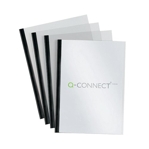 Q-Connect Black A4 5mm Slide Binder and Cover Set (Pack of 20) KF01926 VOW