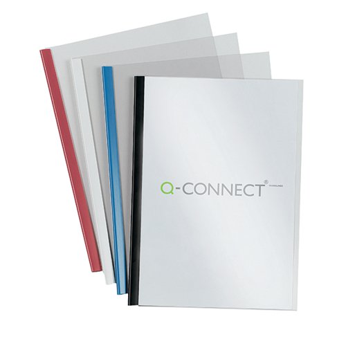 Q-Connect A4 5mm Slide Binder/Cover Set Black Pack of 100 KF01940