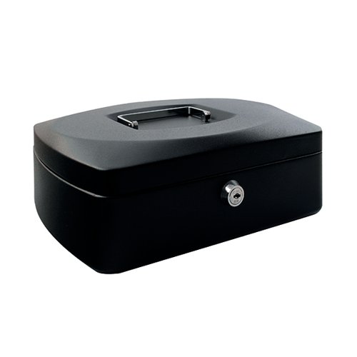 Q-Connect Cash Box 12 inch Black