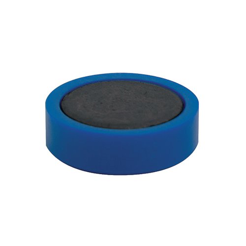 Q-Connect Round Magnet 25mm Blue (Pack of 10) KF02640