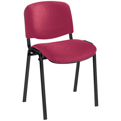 Jemini Ultra Multi-Purpose Stacking Chair Black Legs/Claret KF03345