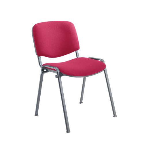 KF03345 Jemini Ultra Multipurpose Stacking Chair 532x585x805mm Claret/Black KF03345