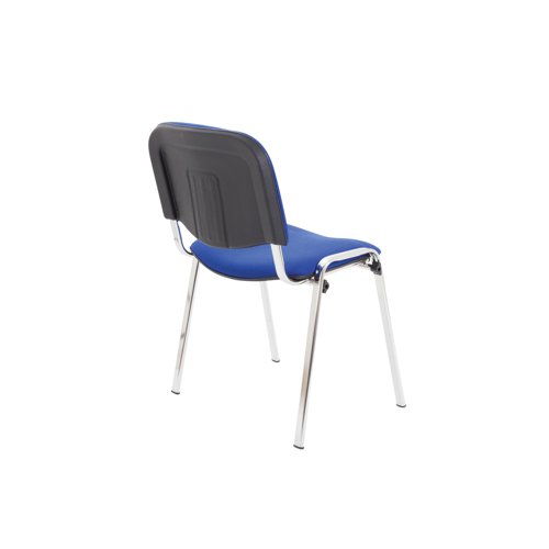 Jemini Ultra Multipurpose Stacking Chair 532x585x805mm Chrome/Blue KF03349 - VOW - KF03349 - McArdle Computer and Office Supplies