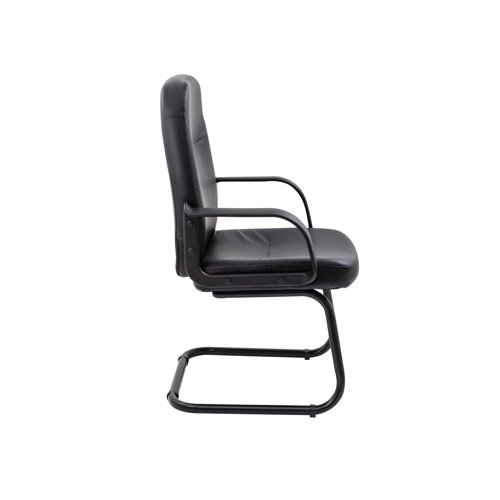 Jemini Rhone Visitors Chair 620x625x980mms Black KF03432 - VOW - KF03432 - McArdle Computer and Office Supplies