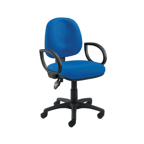 Arista Concept Medium Back Permanent Contact Operators Chair Blue KF03452