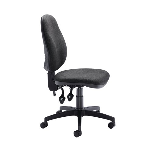 Designed with a recommended usage time of 8 hours, the Arista Concept High Back Permanent Contact Operator Chair keeps you comfortable and supported throughout your working day. The back tilt, combined with gas seat height adjustment, allows you to change the position of this chair to suit your posture and comfort preferences, keeping you relaxed and at ease. This pack contains 1 charcoal chair.