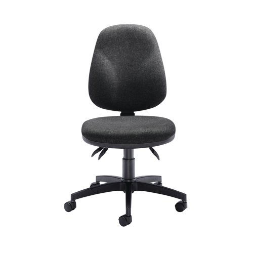 Arista Aire Deluxe High Back Chair 700x700x970-1100mm Charcoal KF03461 - VOW - KF03461 - McArdle Computer and Office Supplies