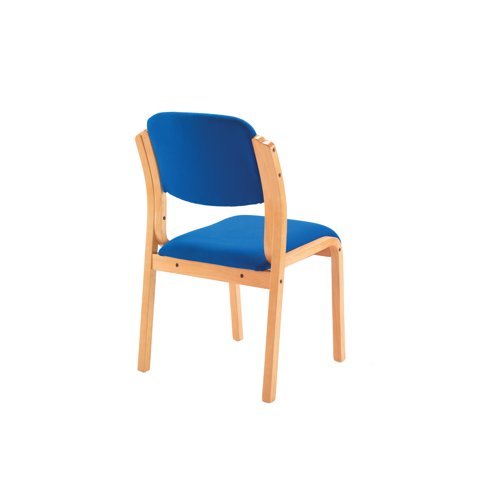 Jemini Wood Frame Side Chair No Arms 640x640x845mm Blue KF03512 - KF03512