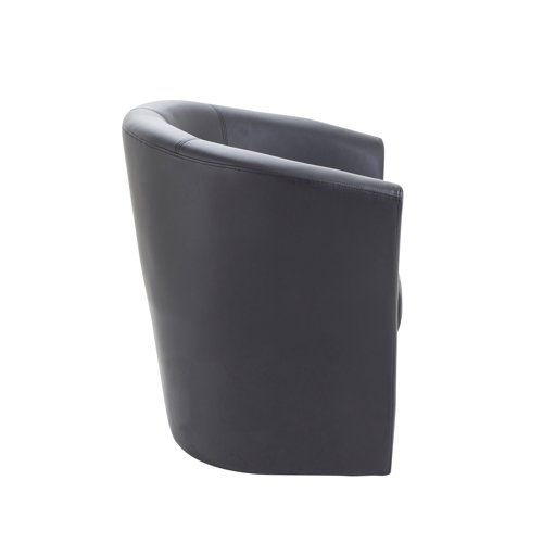 Avior Vinyl Tub Chair 735x615x770mm Black KF03527 | KF03527 | VOW