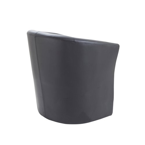 Avior Vinyl Tub Chair 735x615x770mm Black KF03527 VOW