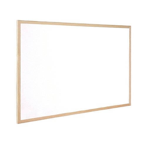 Q-Connect Whiteboard Wooden Frame 900x600mm KF03571