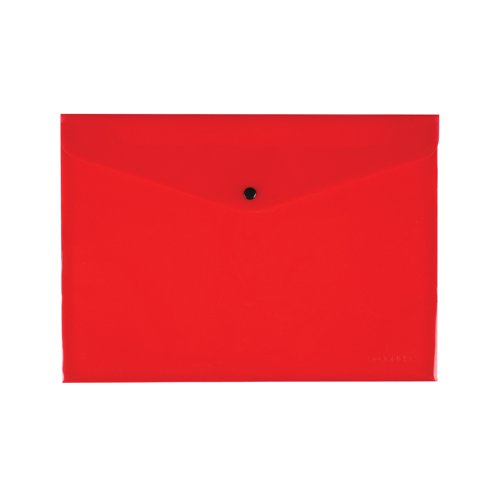 Q-Connect Polypropylene Document Folder A4 Red (Pack of 12) KF03594
