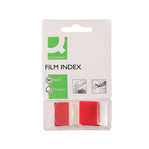 Q-Connect Page Marker 1 inch Pack of 50 Red KF03633
