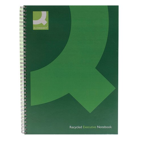 Super Saver Recycled Wirebound Notebook A4 Green