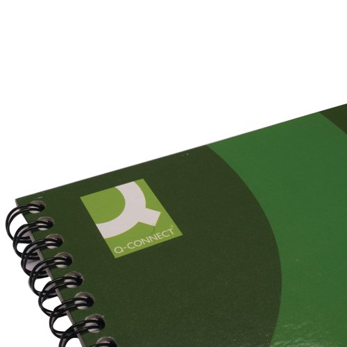 Made from recycled material, this Q-Connect Wirebound Notebook has environmental credentials that you can rely on. The paper is of the very highest quality, providing a smooth and clean surface that provides sharp and flowing writing with every single usage. The wire-binding of this book means that it can be laid flat for easier writing. This pack contains 3 x A5 notebooks.