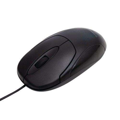Q-Connect Scroll Wheel Mouse Black KF04368 - KF04368