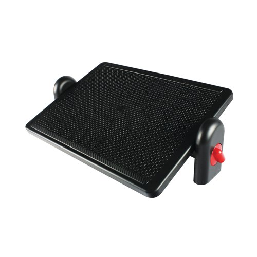 Q-Connect Ergonomic Adjustable Footrest Platform Size 540x265mm Black 29200-70 VOW