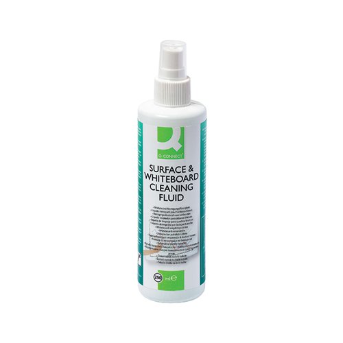 Q-Connect Whiteboard Surface Cleaner 250ml KF04552 Drywipe Board Accessories KF04552