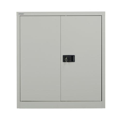 Keep your office or workspace tidy and organised with this Jemini two door stationery cupboard. It has been constructed to ensure it provides a sturdy and strong storage space and is made from hard wearing material for ultimate durability. The doors fit together perfectly and are lockable in two places, enabling you to secure your paper and pens when you are not there. Its stylish, textured finish makes it look professional and enables it to fit into any environment without looking out of place.