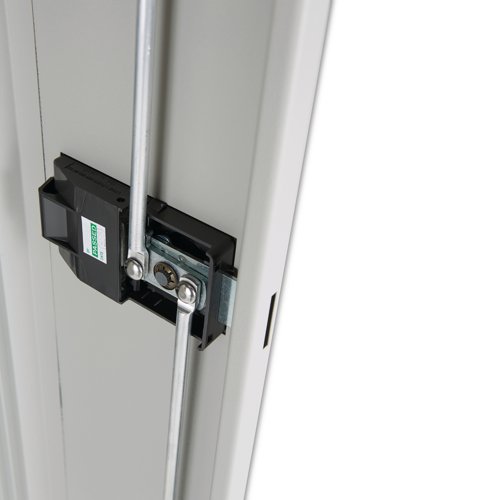 Jemini 2 Door Storage Cupboard Metal 950x420x1960mm Grey KF08503 Cupboards KF08503